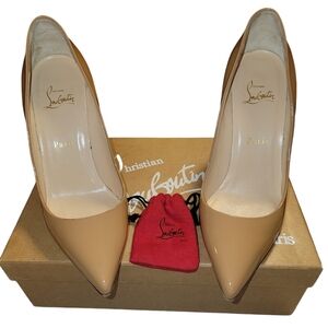 Christian Louboutin Pigalle 100 Pumps in Nude w/COA and Box - Size 38.5